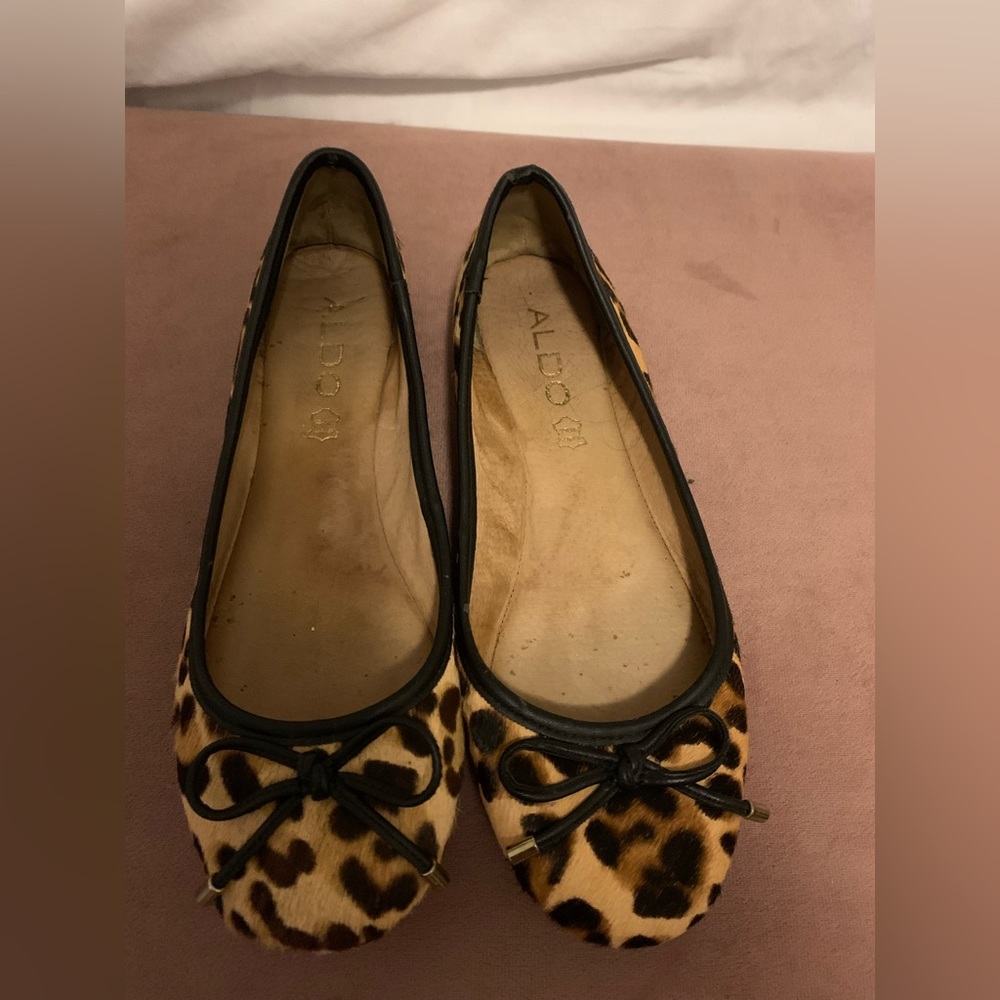 Aldo ballerina leopard print Flats size 6